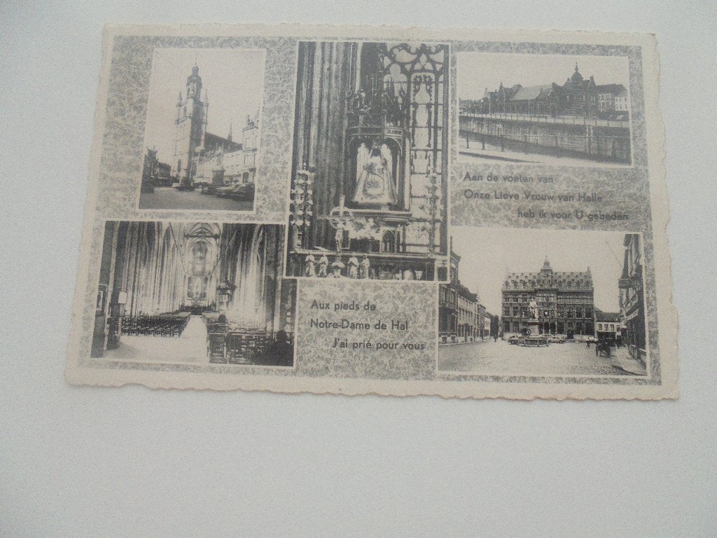 halle - 10 postkaaten, Verzamelen, Postkaarten | België, Verzenden, 1920 tot 1940, Gelopen, Vlaams-Brabant