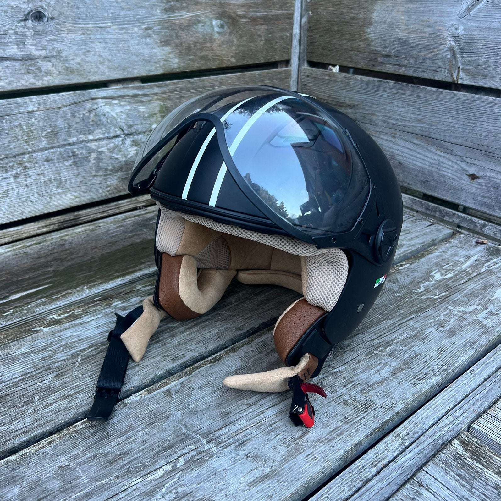 Helm Vito Moda XXL, Vélos & Vélomoteurs, Casques de cyclomoteur, Enlèvement, Utilisé, Extra large ou plus grand