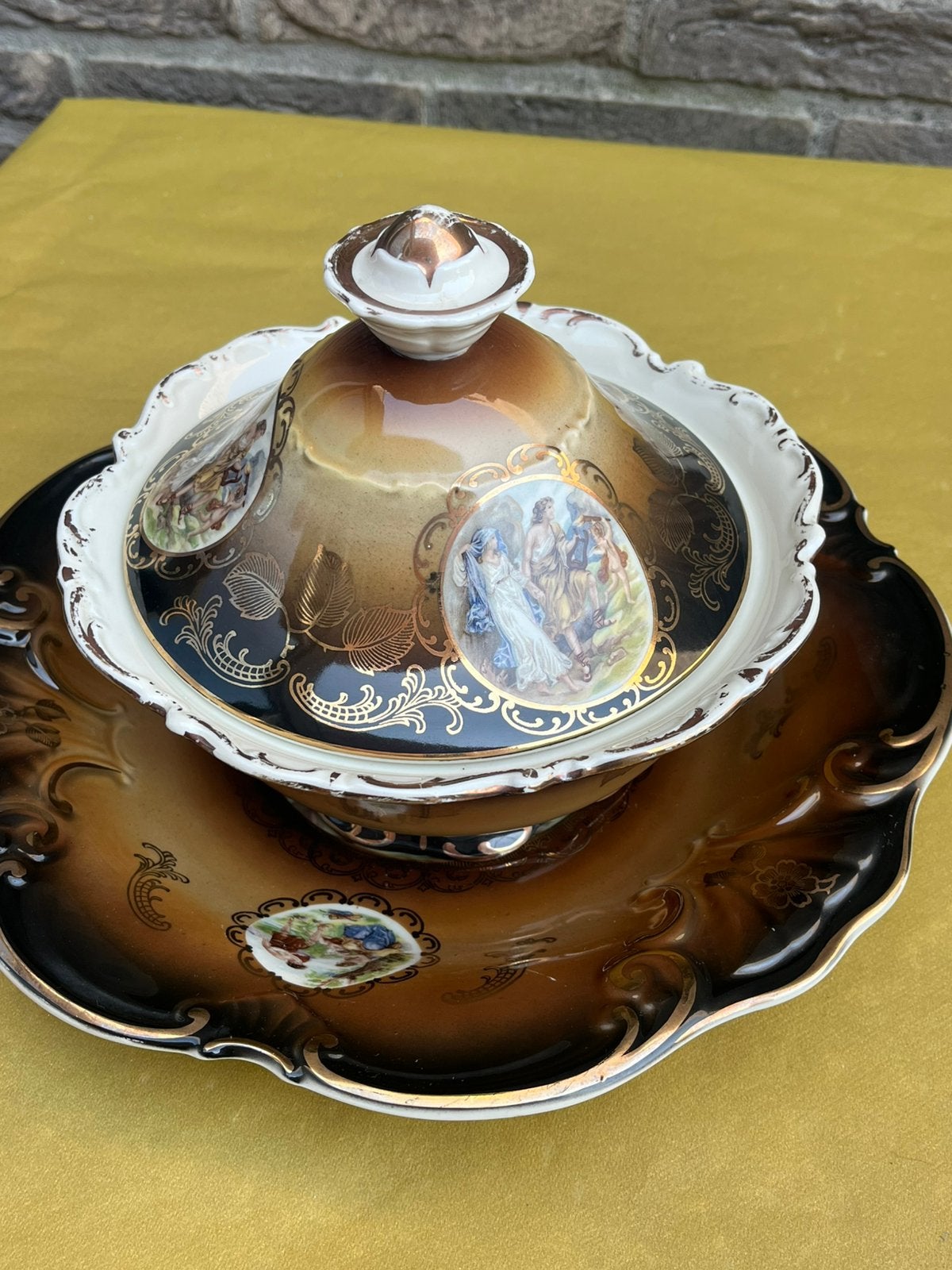 GOYA vintage antiek porselein, Antiek en Kunst, Antiek | Schalen, Ophalen of Verzenden