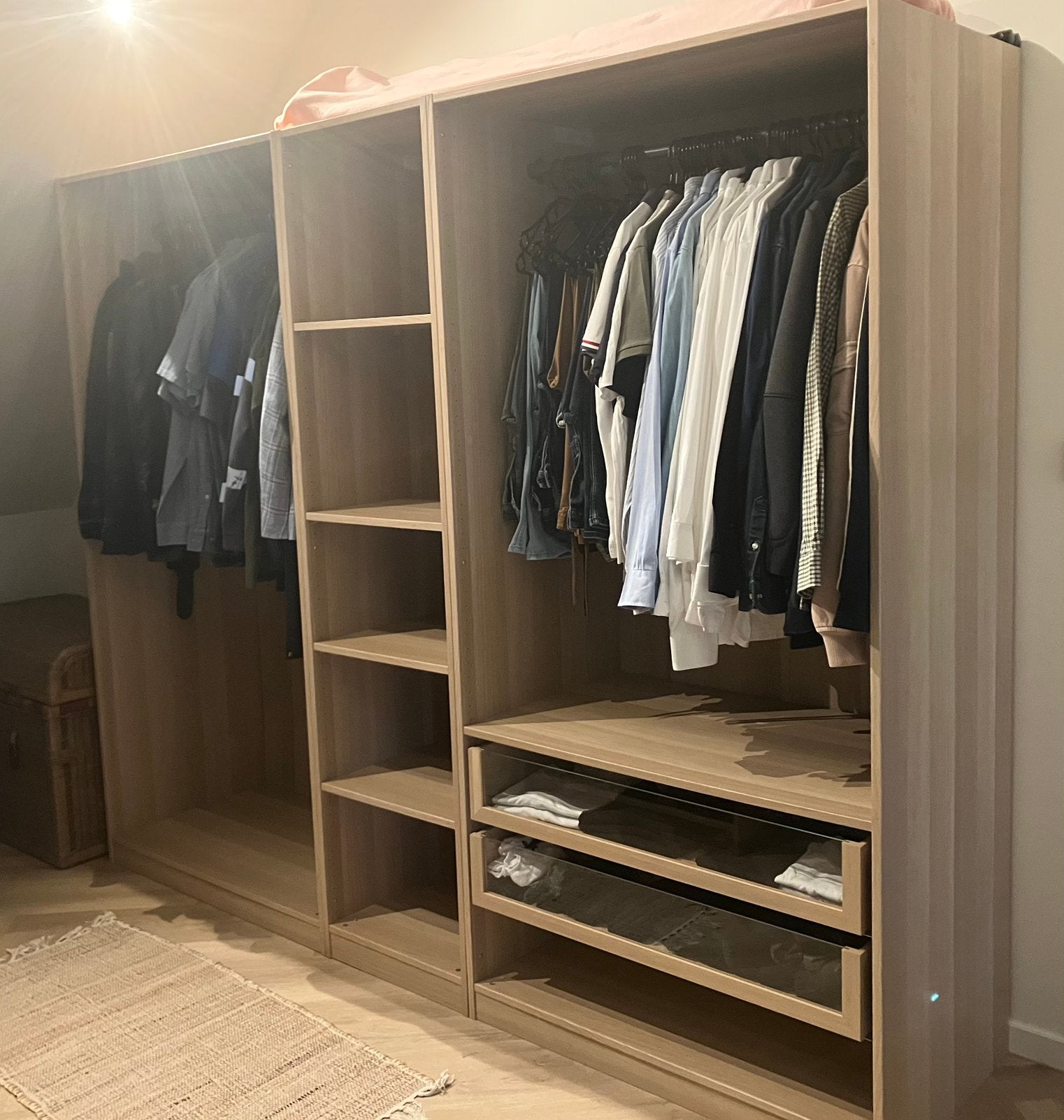 Ikea pax. 1x 2m breed + 1x1,5 m breed, Ophalen, Zo goed als nieuw