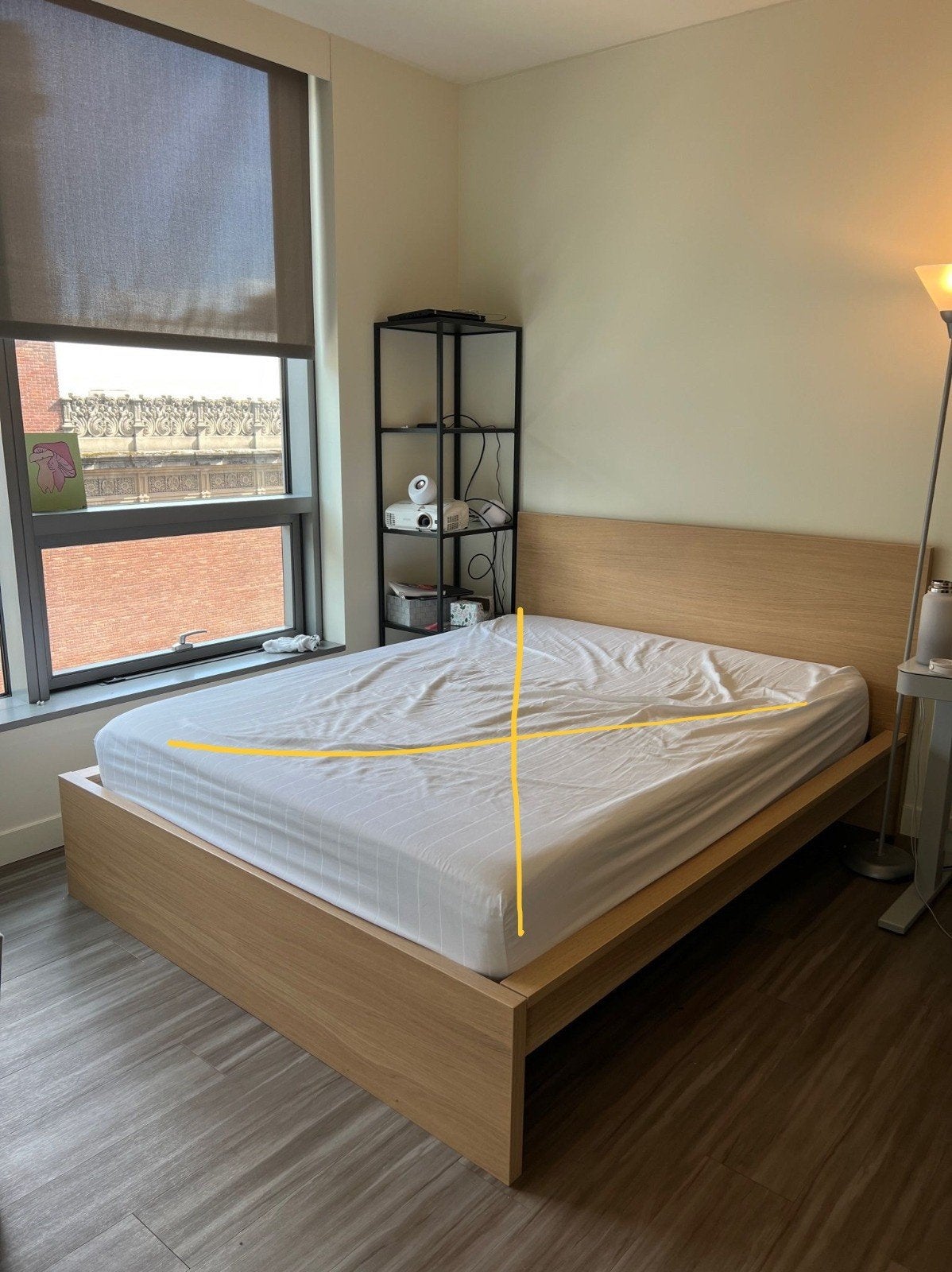 Lit 160x200 cm Malm ikea avec sommiers lonset, Maison & Meubles, Enlèvement