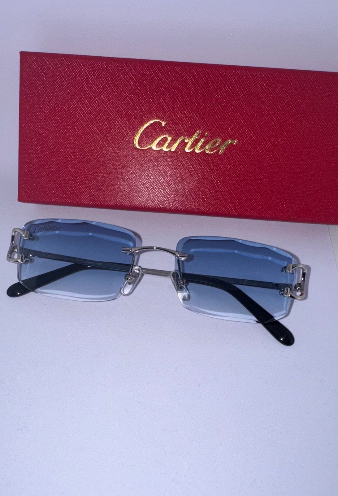 Lunettes Cartier, Ophalen of Verzenden, Zo goed als nieuw, Blauw, Bril