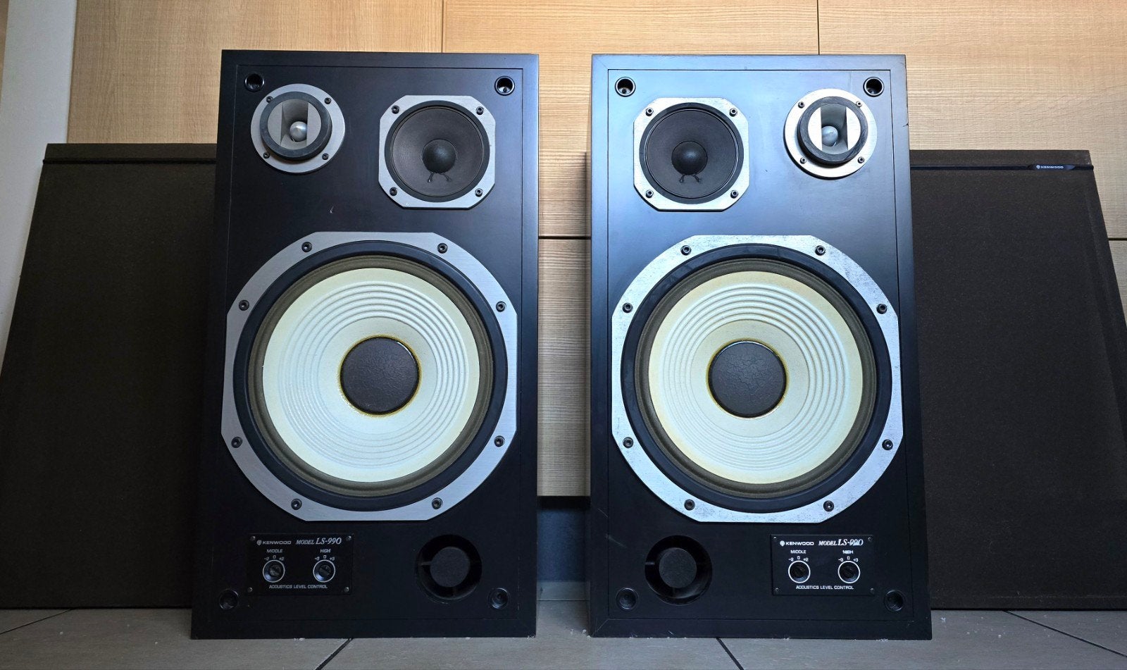 kenwood LS-990 12inch luidsprekers, Audio, Tv en Foto, Luidsprekerboxen, Ophalen of Verzenden, Stereo speakers, Overige merken