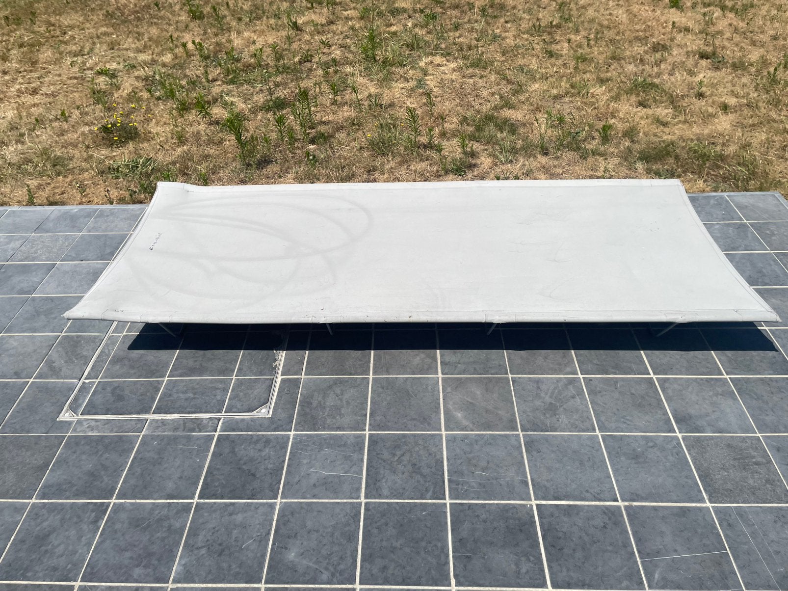 Ligbed tuin, Tuin en Terras, Ligbedden, Ophalen, Gebruikt, Metaal