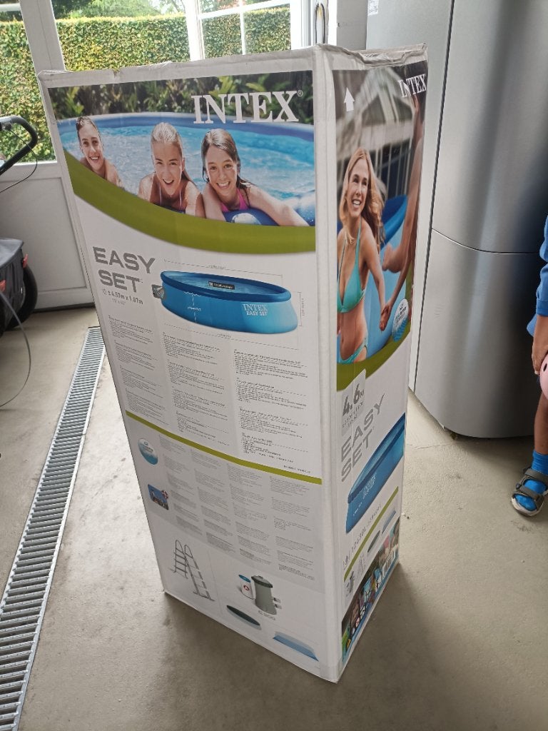 Intex easy set zwembad 4.6m nieuw, Ophalen, 80 tot 120 cm, Rond, Nieuw