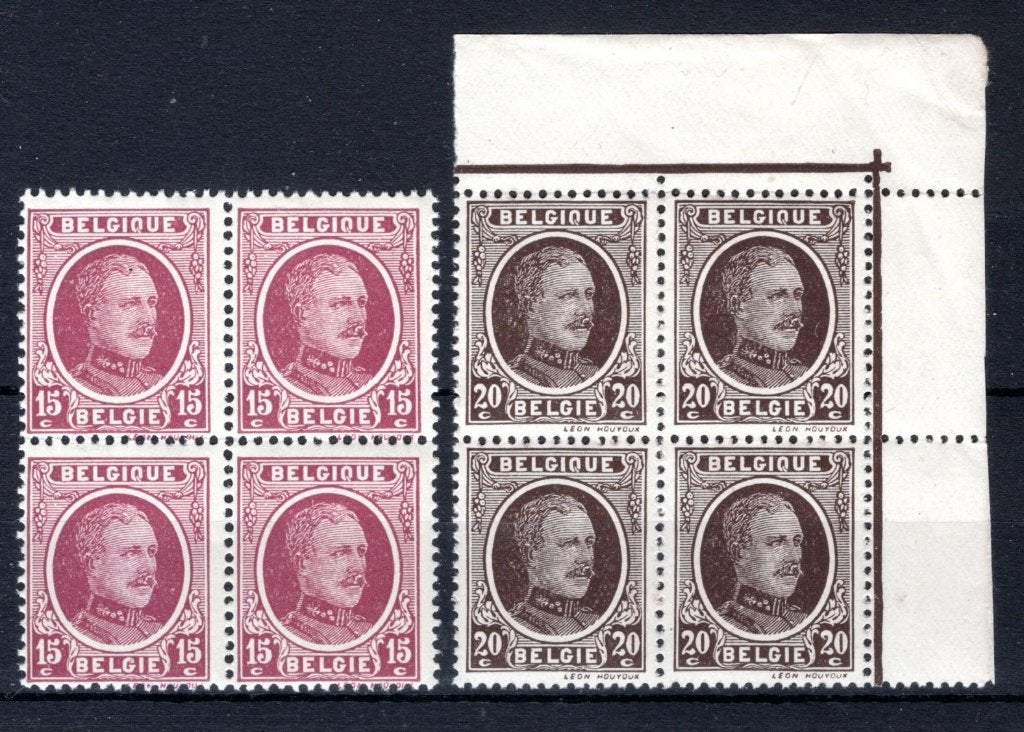195/196 MNH 1922 - Z.M. Koning Albert 1 (4 stuks) -1, Verzenden, Postfris, Postfris
