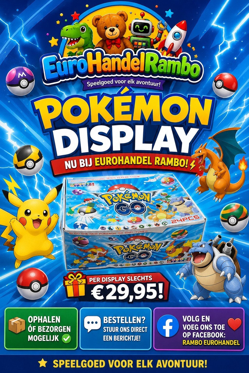 Pokémon display, Hobby en Vrije tijd, Ophalen of Verzenden