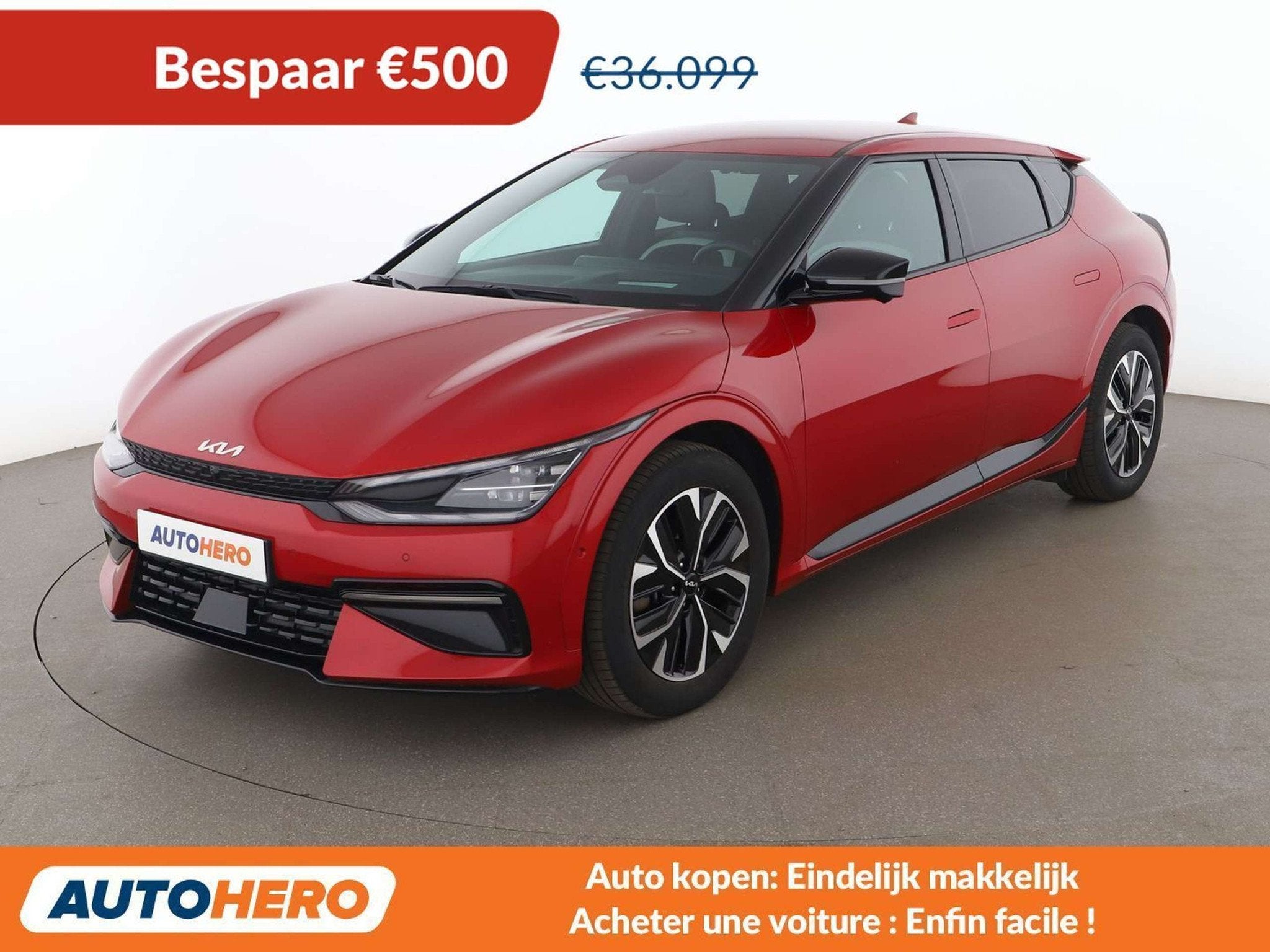 Kia Ev6 electric drive 168 kW GT Line 2WD (automatique), Autos, Rouge, Achat, Anti démarrage, Noir