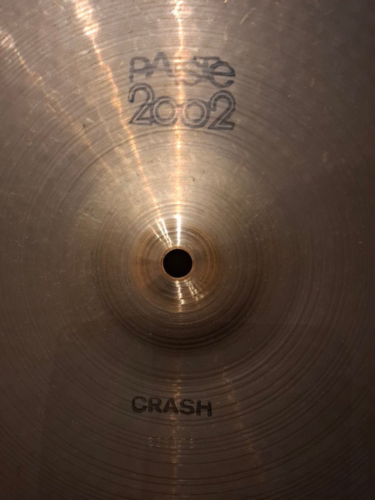 Paiste 2002 black label 16 pouces vintage crash pour batteri, Enlèvement ou Envoi, Comme neuf