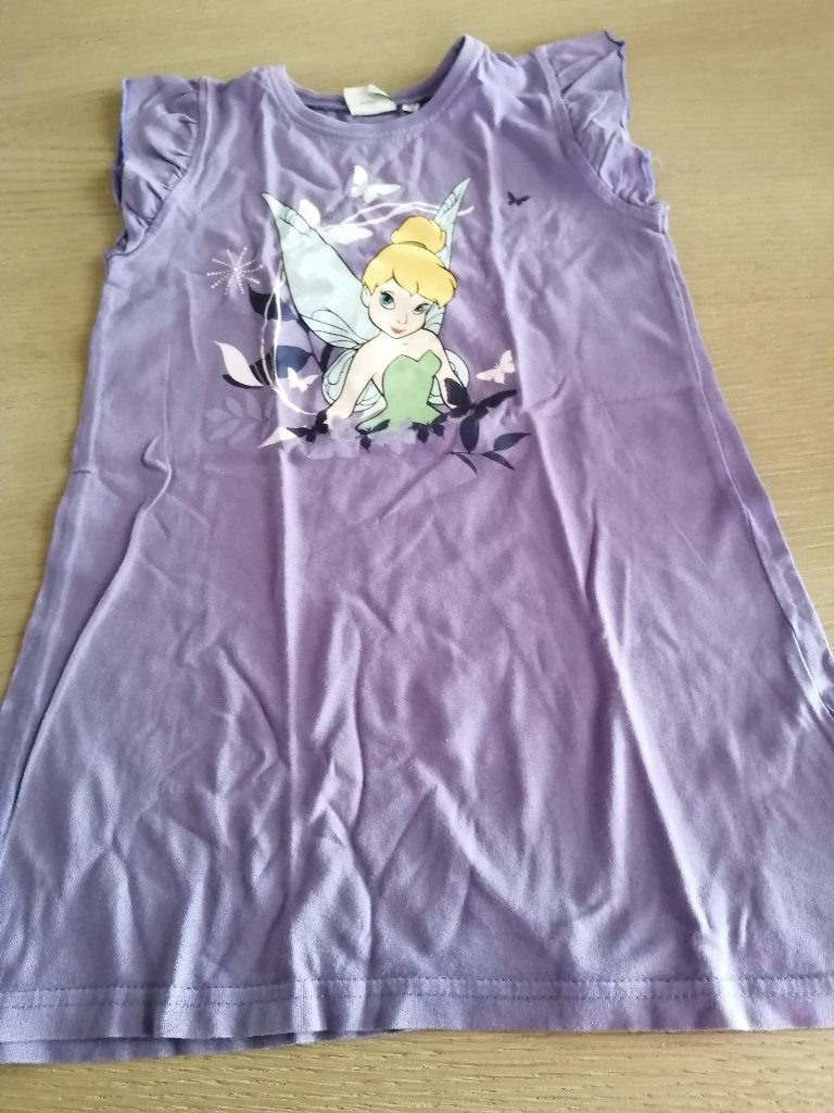 TINKER BELL paars zomer nachtkleedje maat 104 - 110, Kinderen en Baby's, Kinderkleding | Maat 104, Ophalen of Verzenden, Zo goed als nieuw