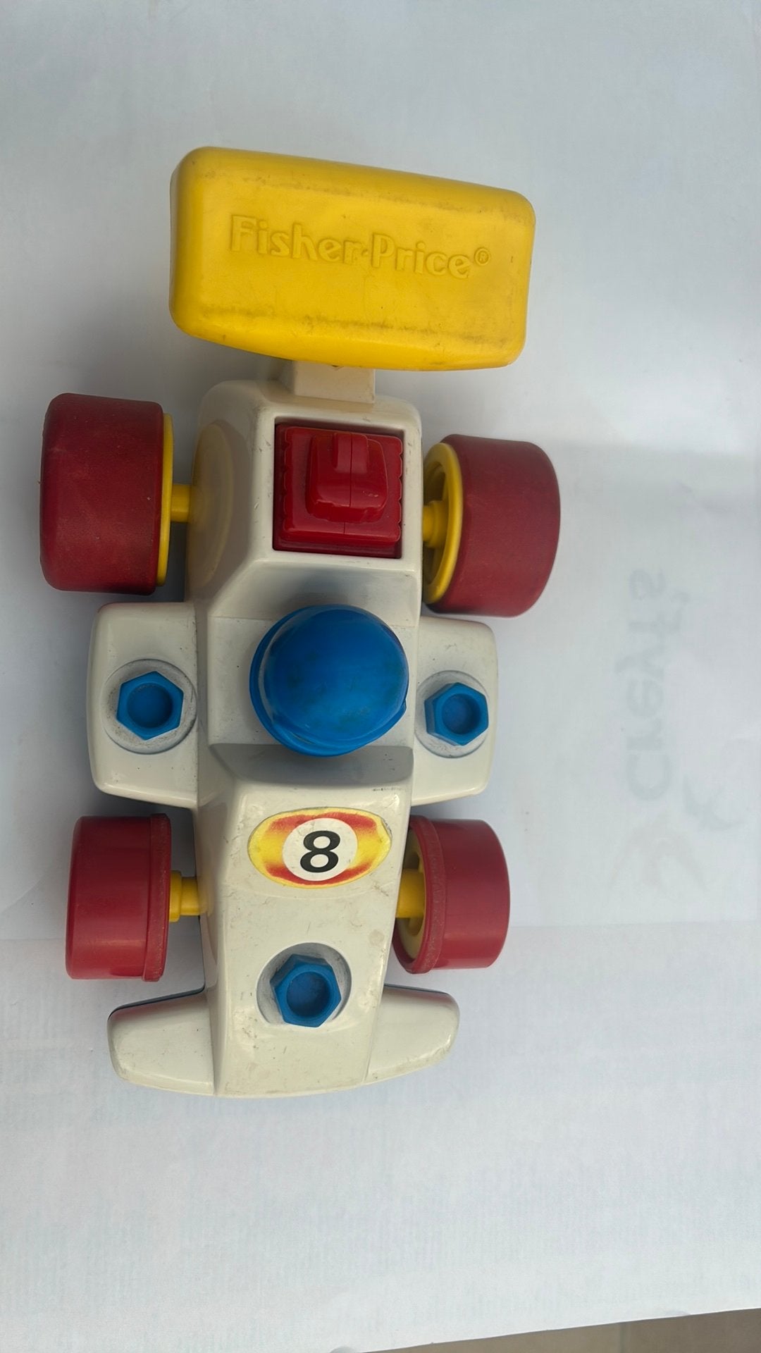 Vinatge fisher price raceauto, Verzamelen, Ophalen, Gebruikt