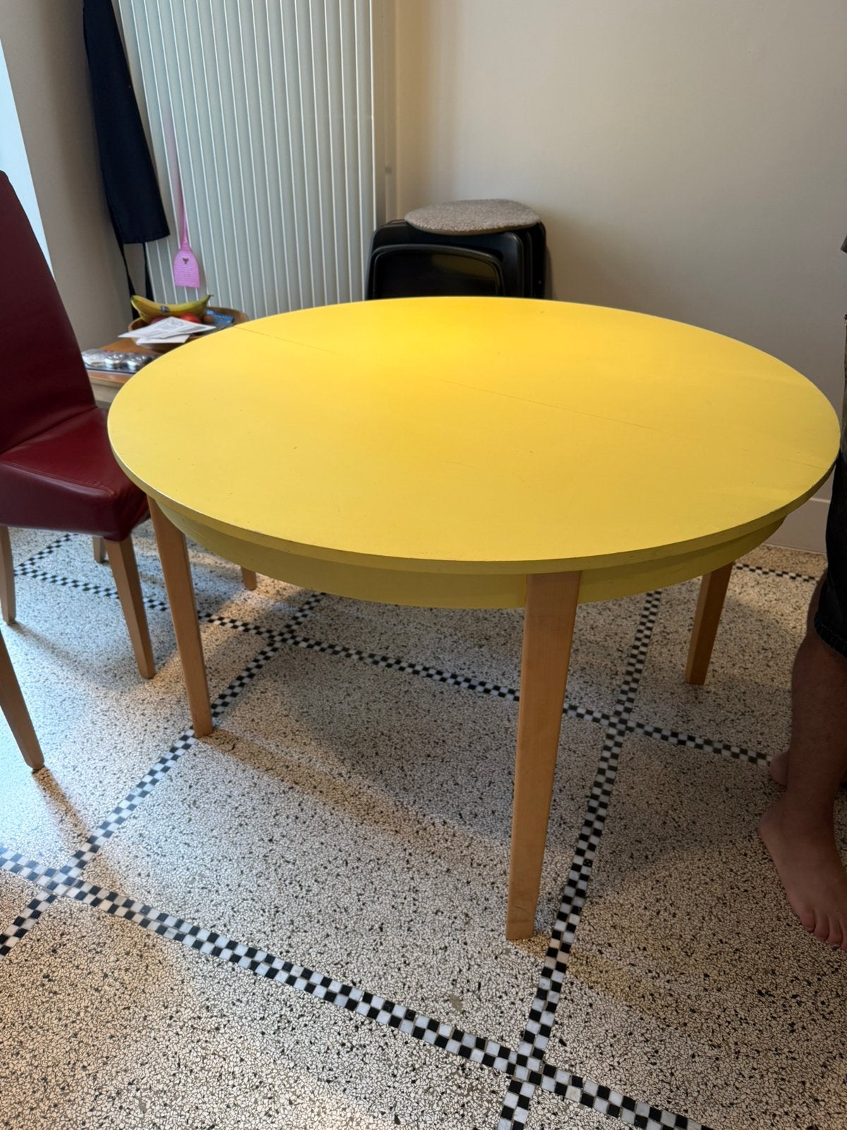Eettafel, Huis en Inrichting, Tafels | Salontafels, Ophalen, Gebruikt, 100 tot 150 cm, Rond