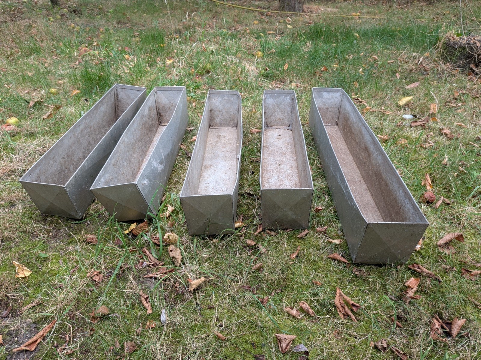 metalen bloembakken, Tuin en Terras, Ophalen
