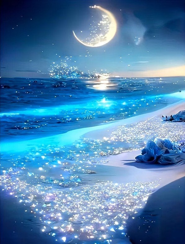 Obtenez 5 = payez 4 peintures au diamant uniquement ici !, Neuf, Zee en Strand, Enlèvement ou Envoi, Bleu