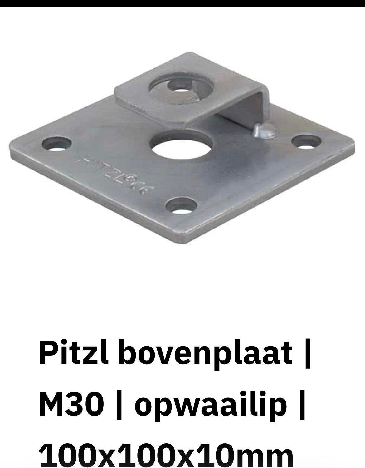 6 x Pitzl paalsteun met opwaailip m30, Bricolage & Construction, Quincaillerie & Fixations, Enlèvement, Neuf
