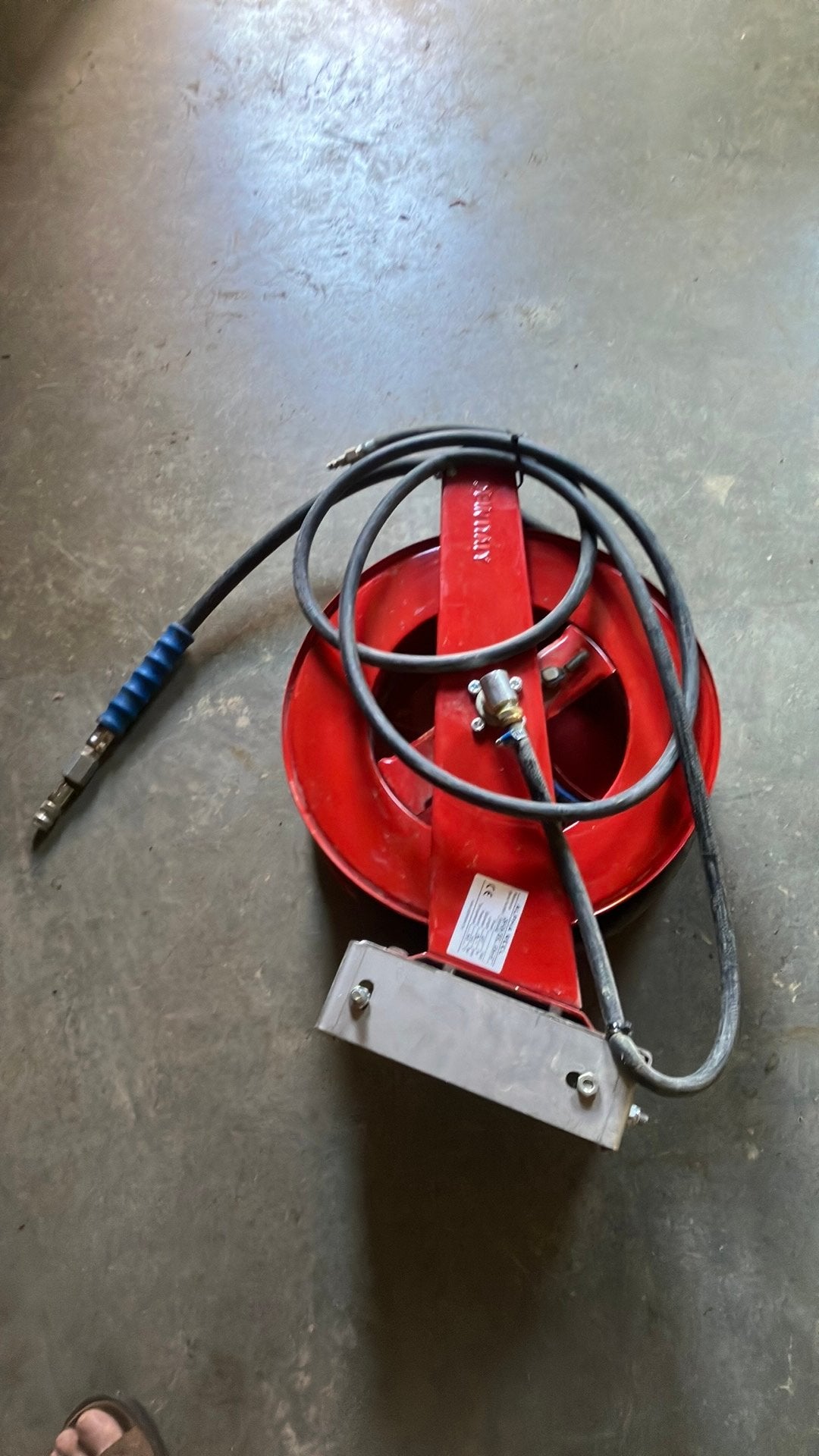 Darmhaspel zo goed als nieuw, Doe-het-zelf en Bouw, Compressors, Ophalen of Verzenden, Zo goed als nieuw