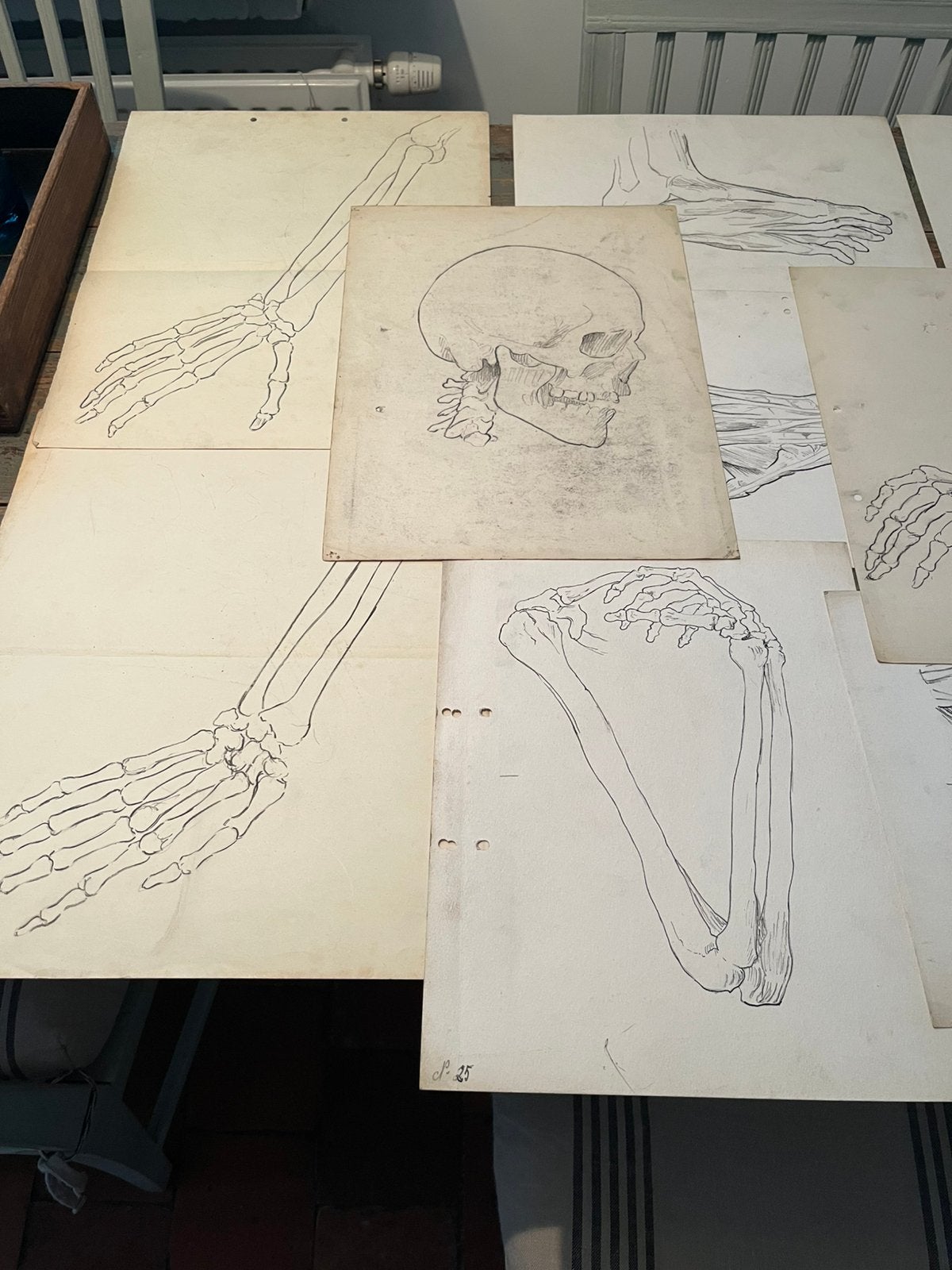 TEKENINGEN ACADEMIE ANATOMIE POTLOODTEKENING 14 STUKS, Antiquités & Art, Enlèvement ou Envoi, Dessin, Dessin au crayon