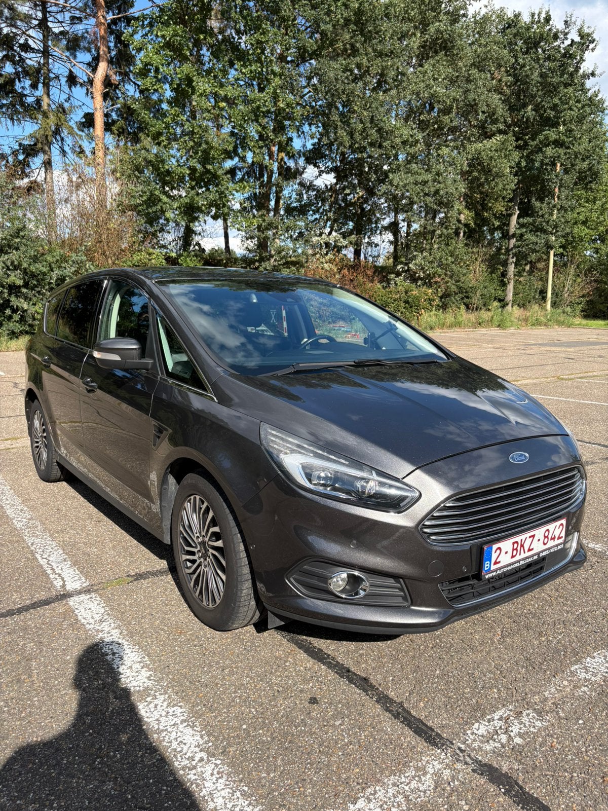 Ford S-Max 2.0 TDCi – 190 pk – 2018, Autos, Cuir, Argent ou Gris, Euro 6, Carnet d'entretien