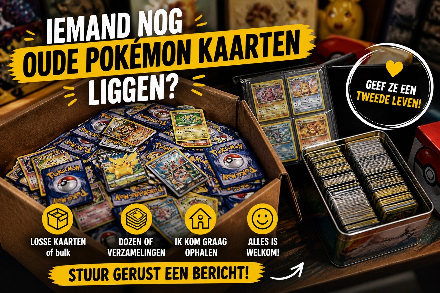 JE T'ACHÈTERAI DES CARTES POKÉMON, Enlèvement ou Envoi