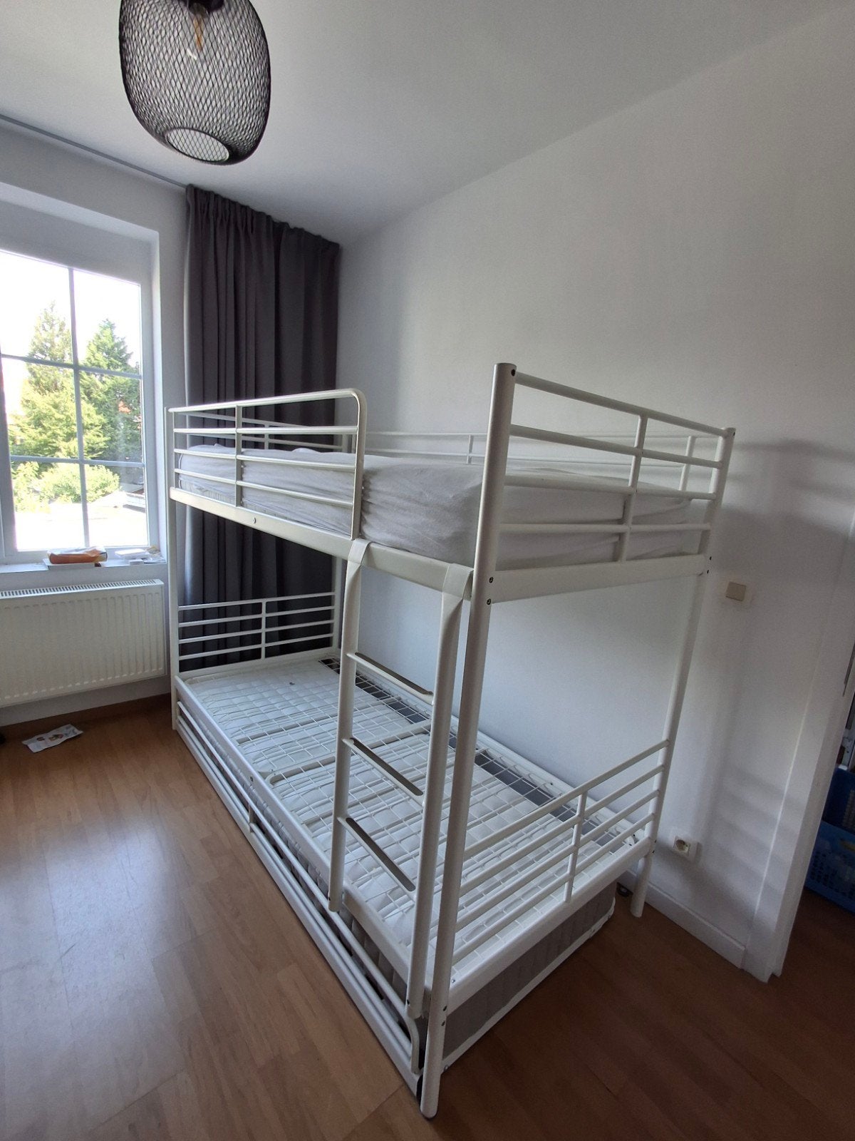 Gratis hoogslaper met 2 matrassen, Huis en Inrichting, Ophalen, Gebruikt, Eenpersoons, 160 tot 180 cm