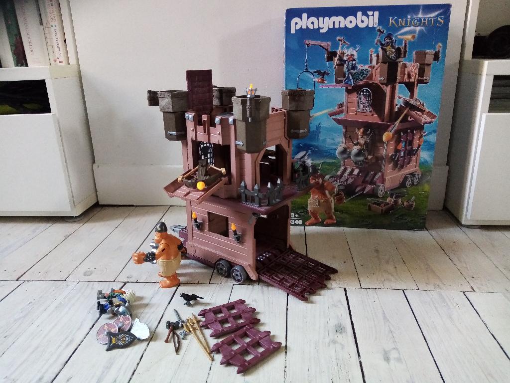Playmobil 9340 - Mobiele aanvalstoren van de dwergen, Ophalen, Zo goed als nieuw, Complete set