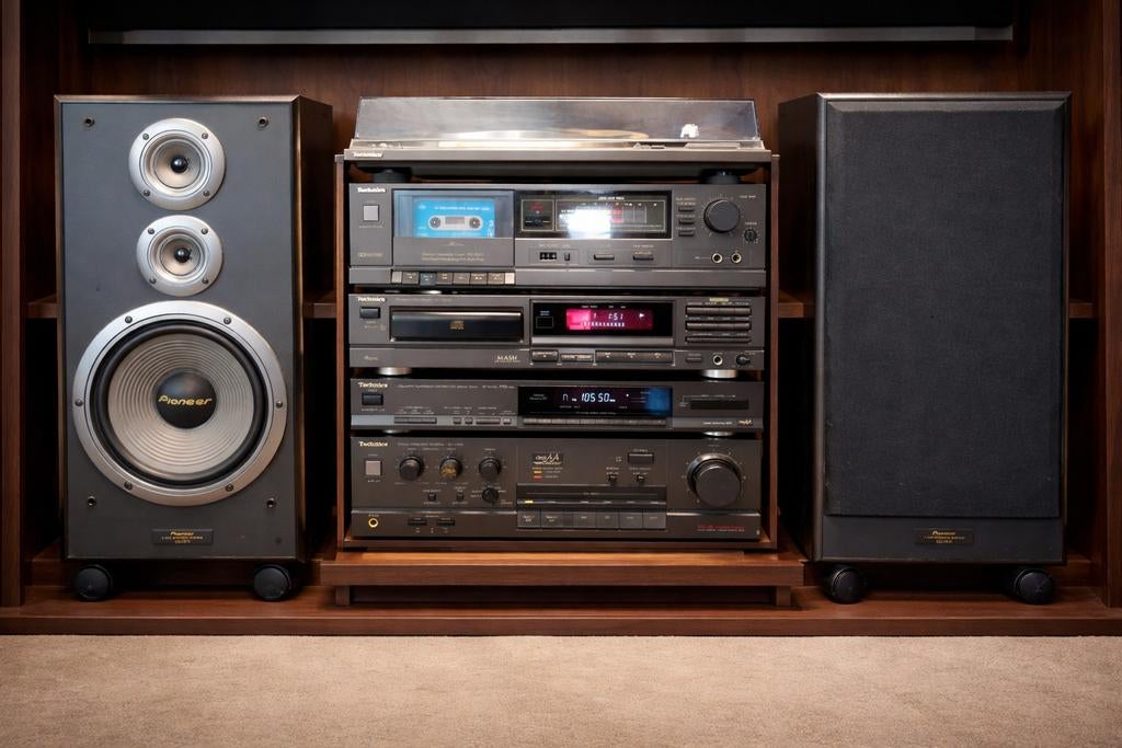 Technics set + afstandsbediening en Pioneer luidsprekers190w, Audio, Tv en Foto, Ophalen, Pioneer
