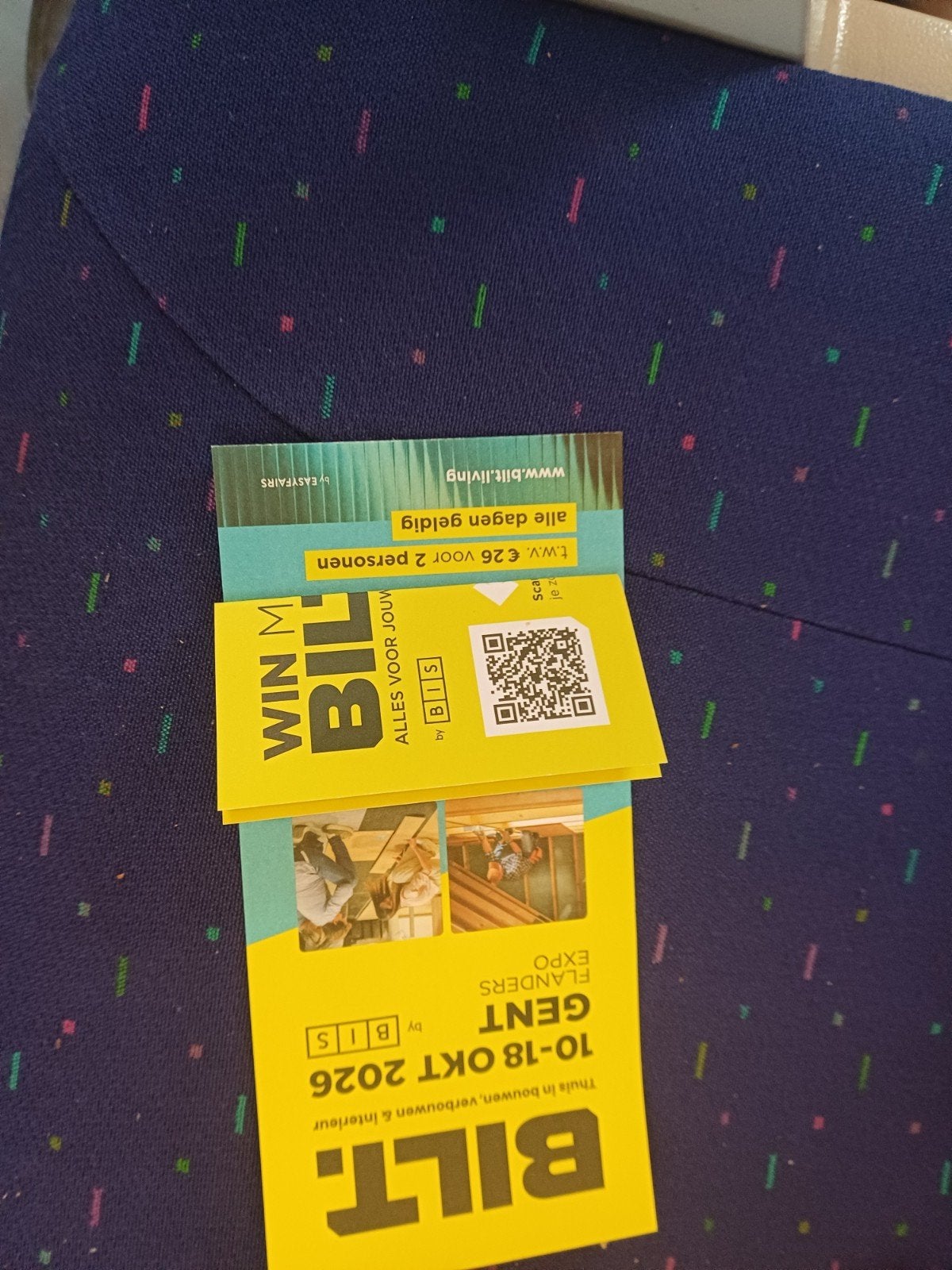TWEE TICKETS BILT GENT BOUW- & VERBOUWBEURS, Tickets & Billets