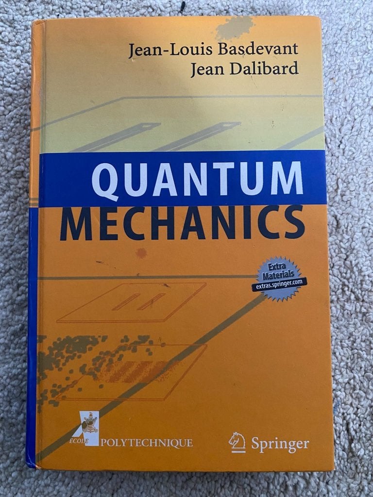 Basdevant Dalibard Quantum Mechanics Spri ISBN 9783540277064, Boeken, Ophalen of Verzenden, Beta, Gelezen, Hoger Onderwijs