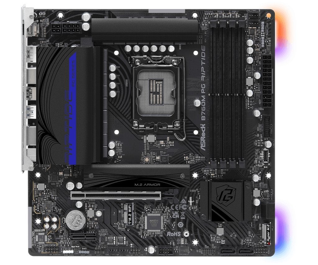 asrock b760m pj riptide ddr5 socket 1700 (zeldzaam) lezen!!!, Computers en Software, Moederborden, Ophalen of Verzenden, Zo goed als nieuw