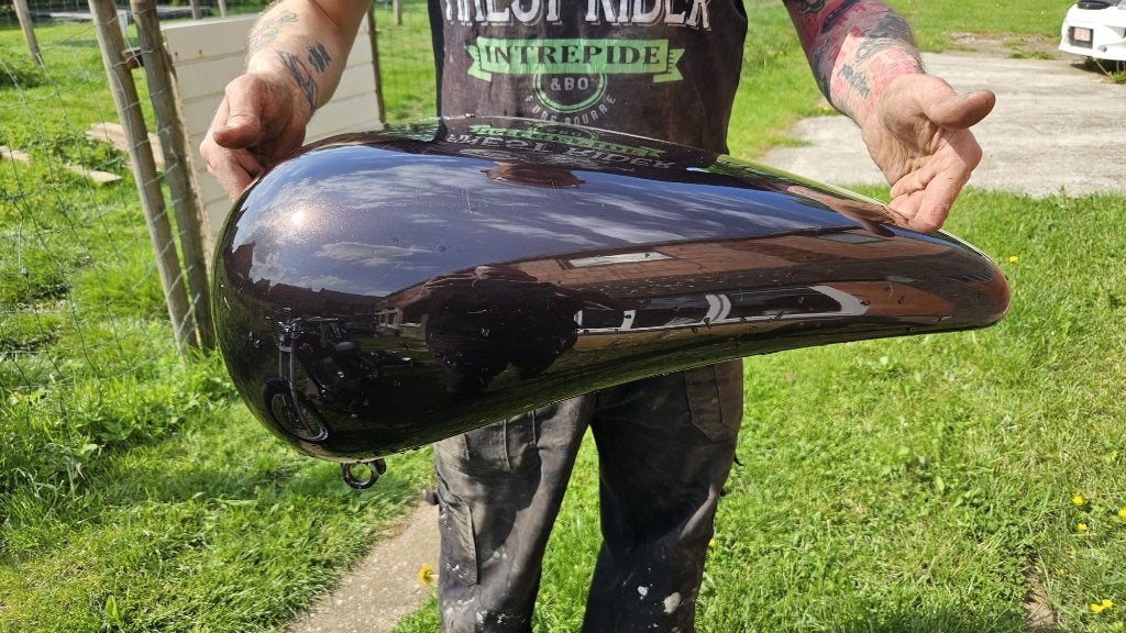 Mooie custom teardrop tank te koop, Motoren, Ophalen, Gebruikt