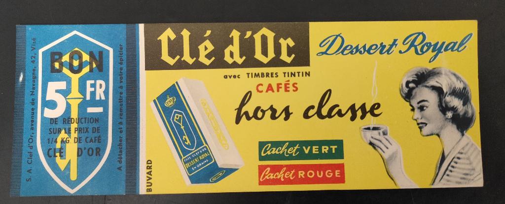 Tintin, Hergé Buvard avec Timbres tintin, Collections, Enlèvement ou Envoi, Tintin, Comme neuf