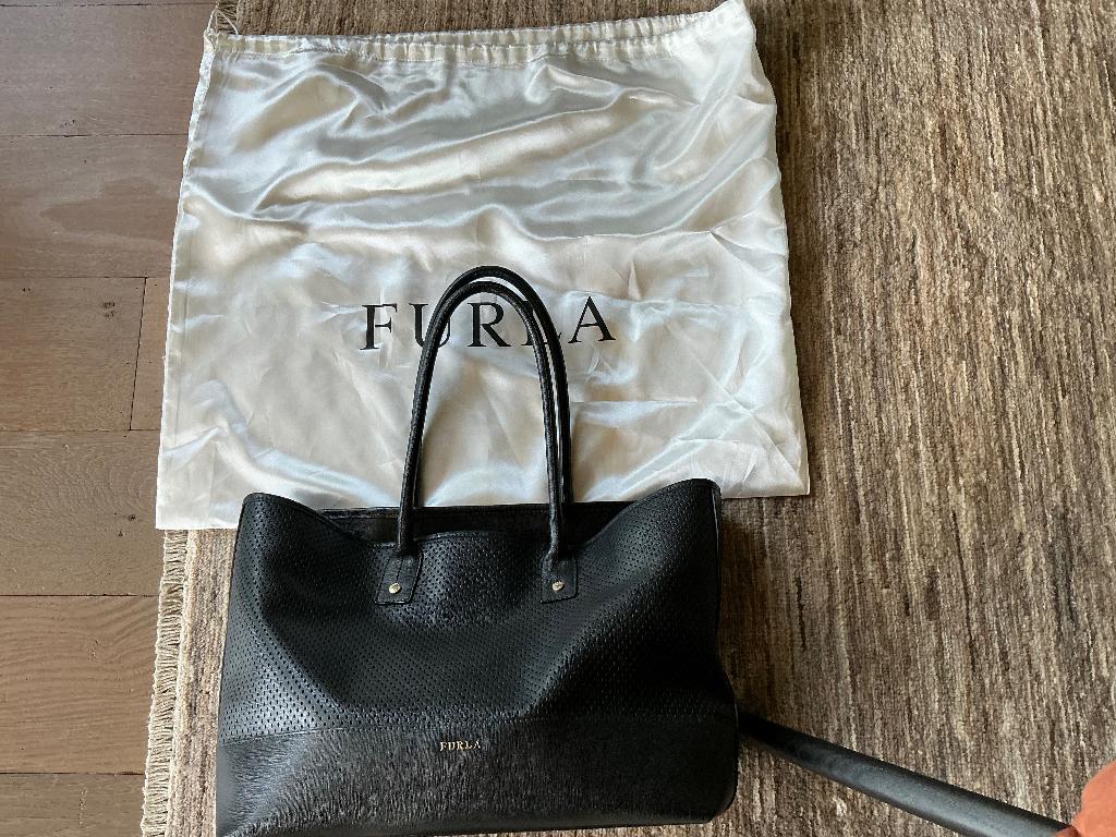 Handtas Furla, Handtassen en Accessoires, Tassen | Damestassen, Ophalen, Gebruikt, Blauw, Shopper