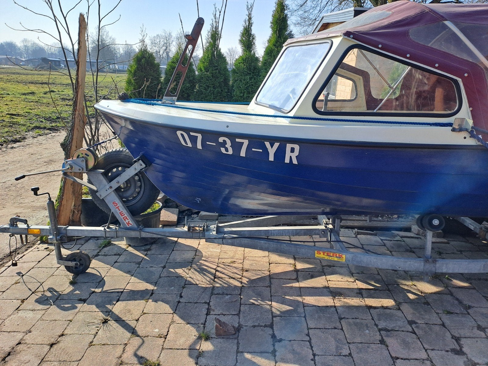Rana 17 en bon état, y compris une Yamaha de 30 CV et une re, Enlèvement, Essence, Démarrage électrique