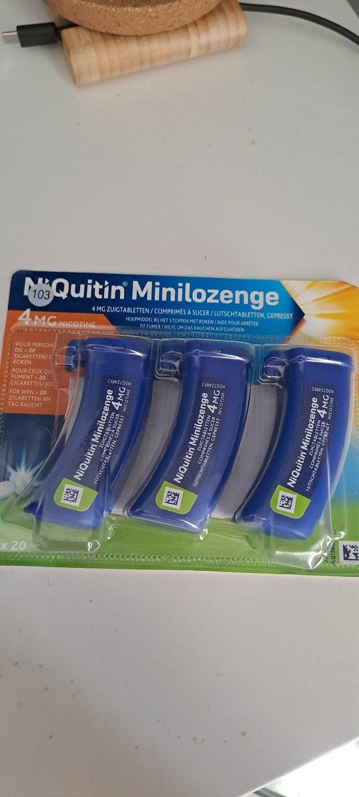 Niquitin minilozenge neuf 3 boîte 20pcs, Divers, Neuf