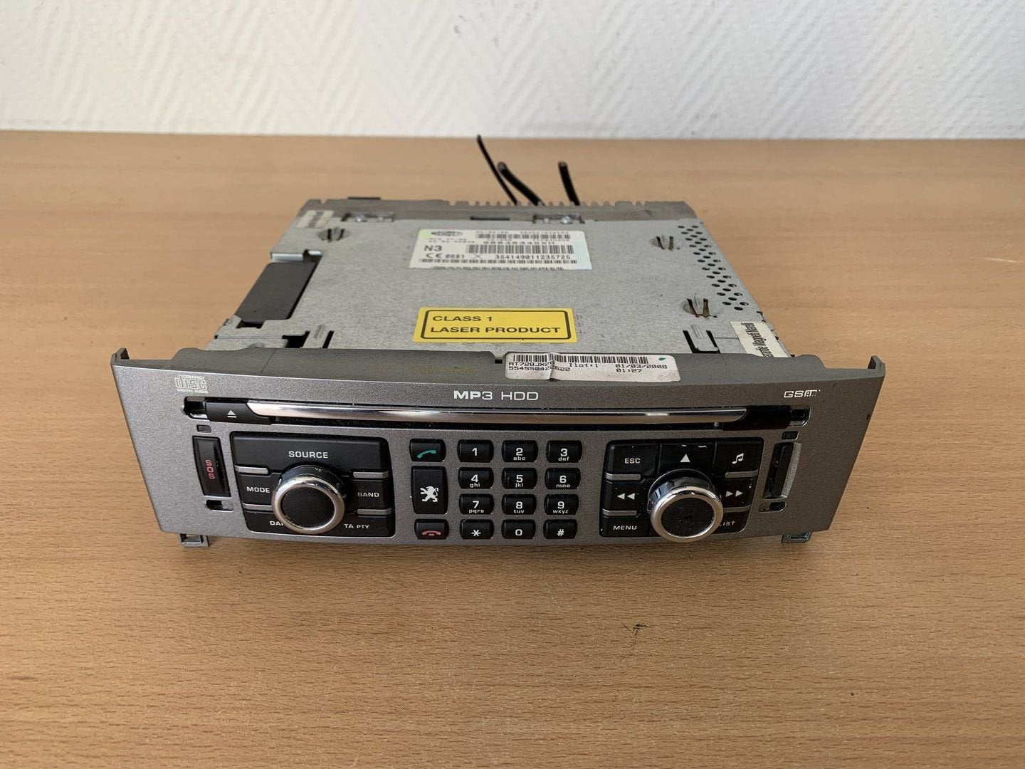 peugeot 308 2007 tot 2010 navigatie radio origineel 96646345, Ophalen of Verzenden, -, -, -