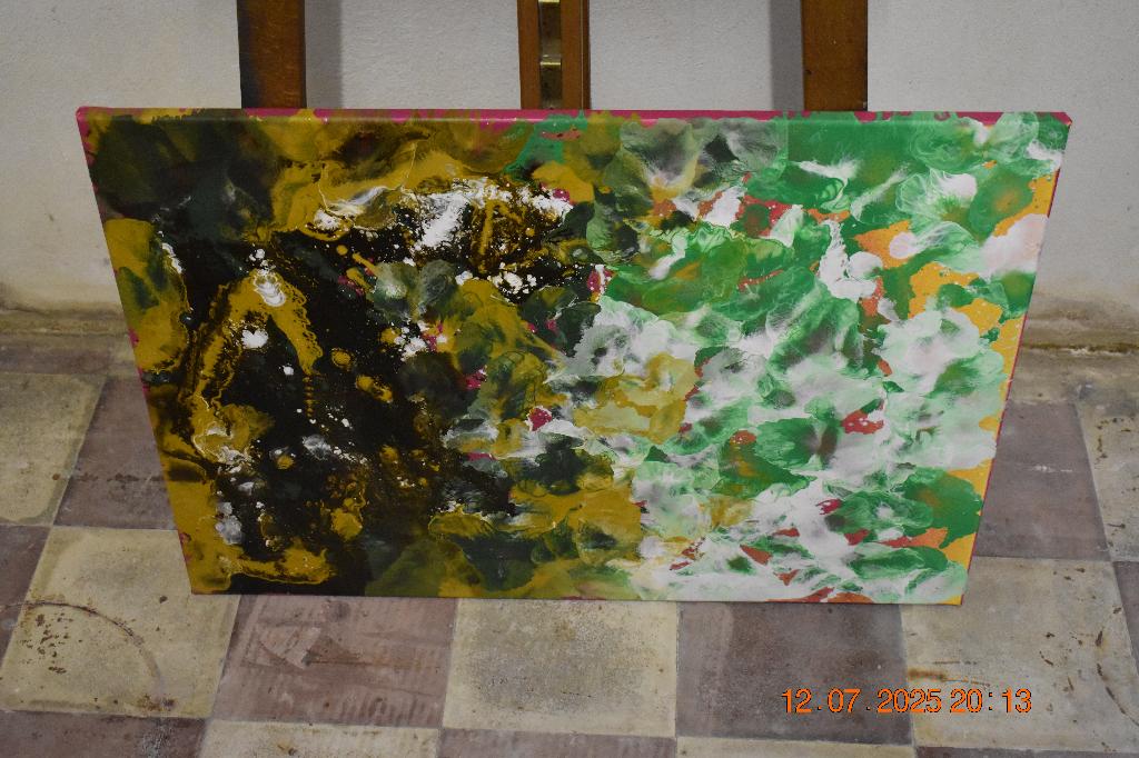 Peinture Abstraite – Série N73 Par Joky Kamo, Enlèvement