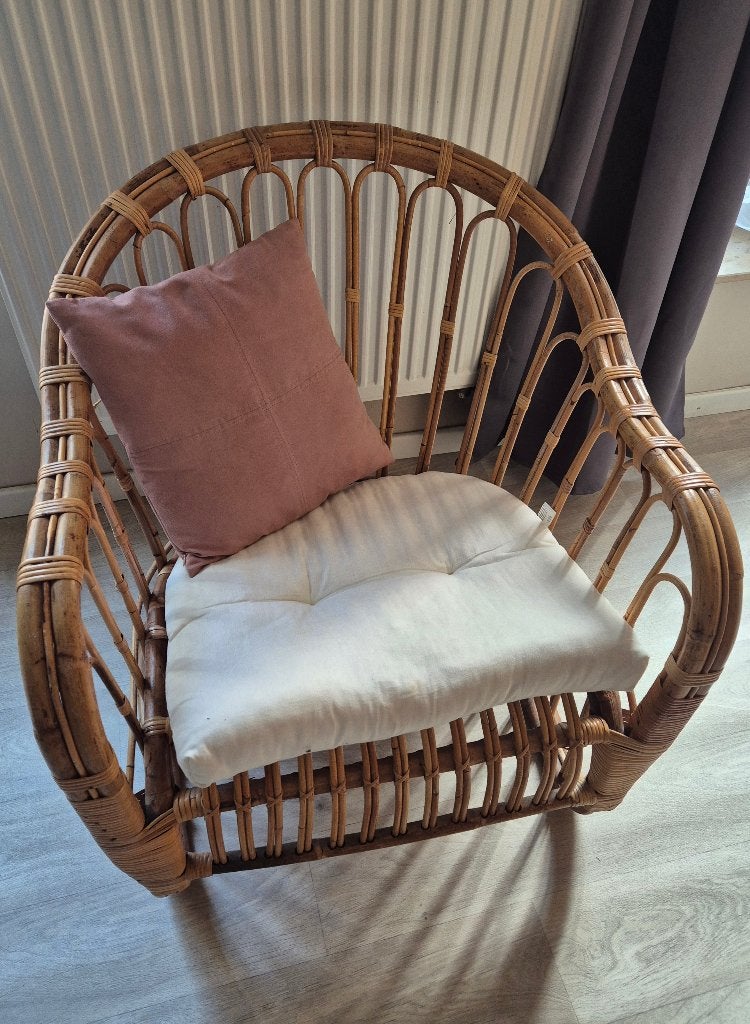 Fauteuil en rotin, Maison & Meubles, Enlèvement, Comme neuf, Bois