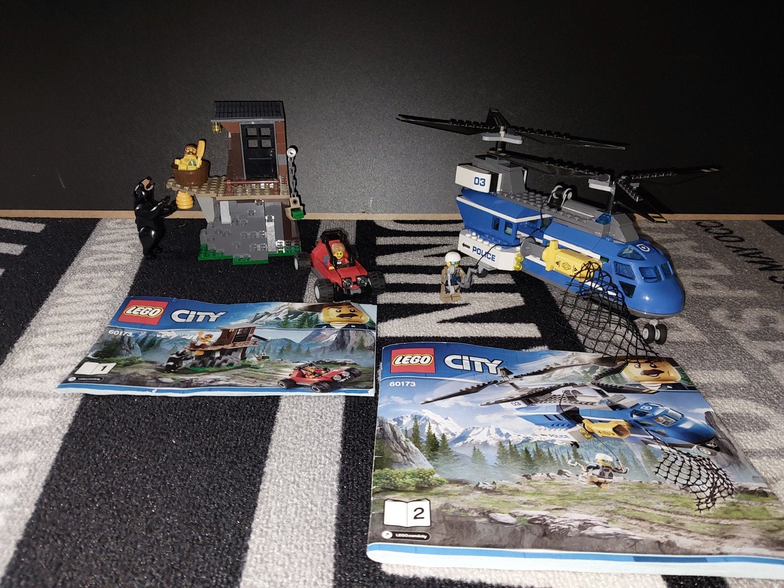 Lego city Bergarrestatie, Ophalen, Compleet, Lego, City