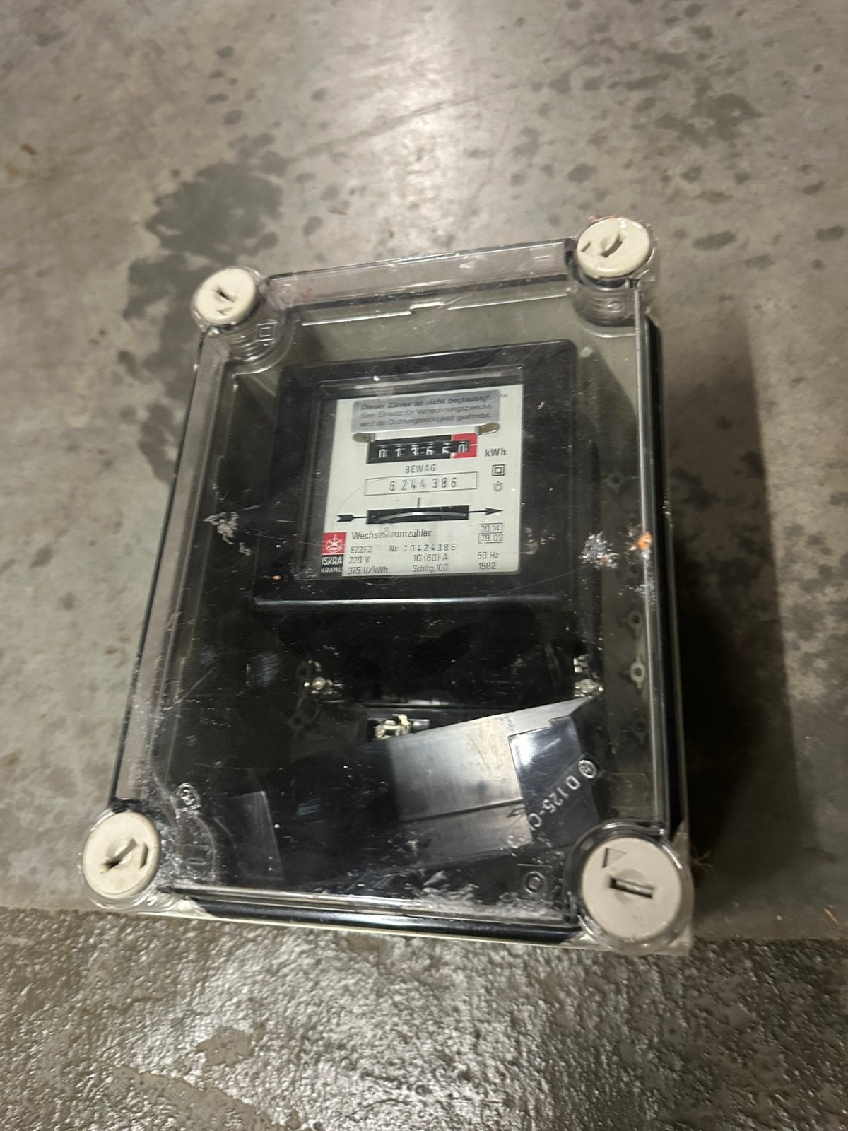Elektriciteit Teller in kast, Ophalen, Gebruikt