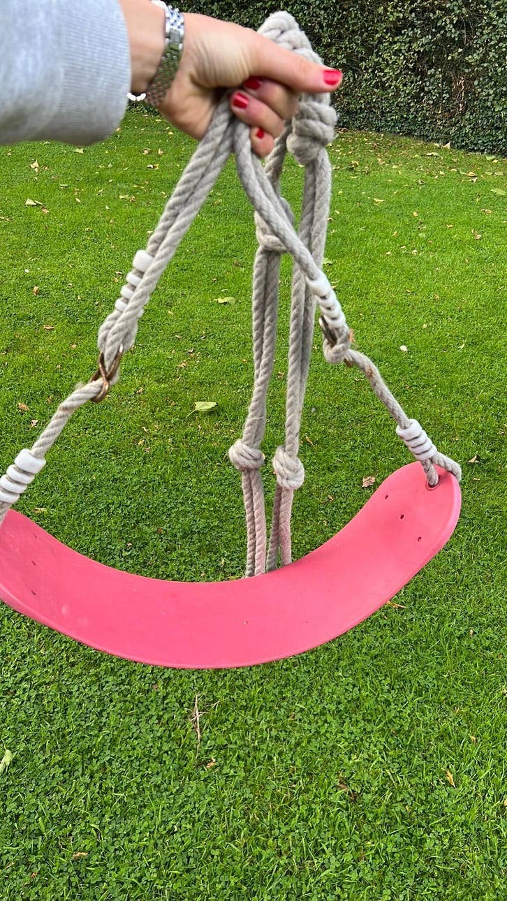 Elastische schommel verstelbaar, Kinderen en Baby's, Speelgoed | Buiten | Speeltoestellen, Ophalen, Zo goed als nieuw, Schommel