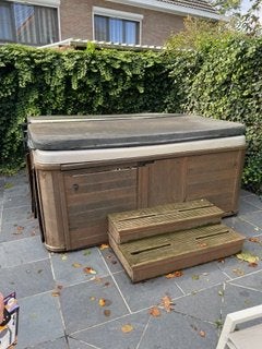 Jaccuzi 1500 liter opknappertje, Jardin & Terrasse, Enlèvement, Utilisé, Couverture, Fixé