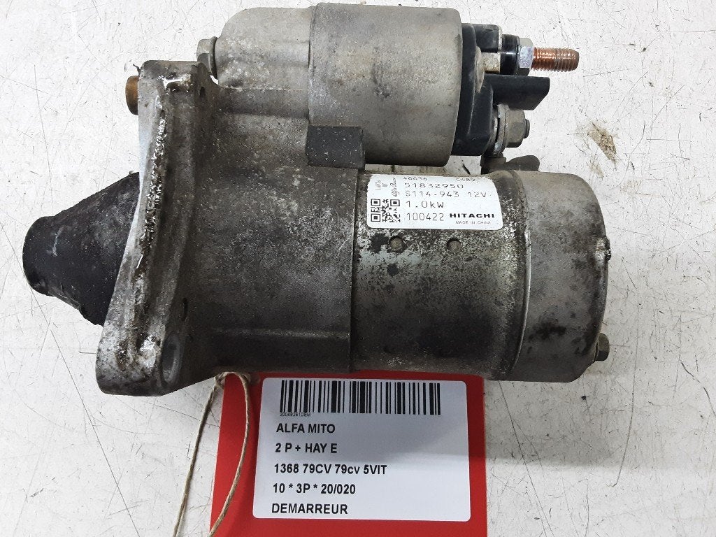 DÉMARREUR Alfa Romeo MiTo (955) (51832950), Mevr. I. Hauben, Utilisé, Alfa Romeo, Rue de l'Espoir 34 34
4030  GRIVEGNÉE, BE