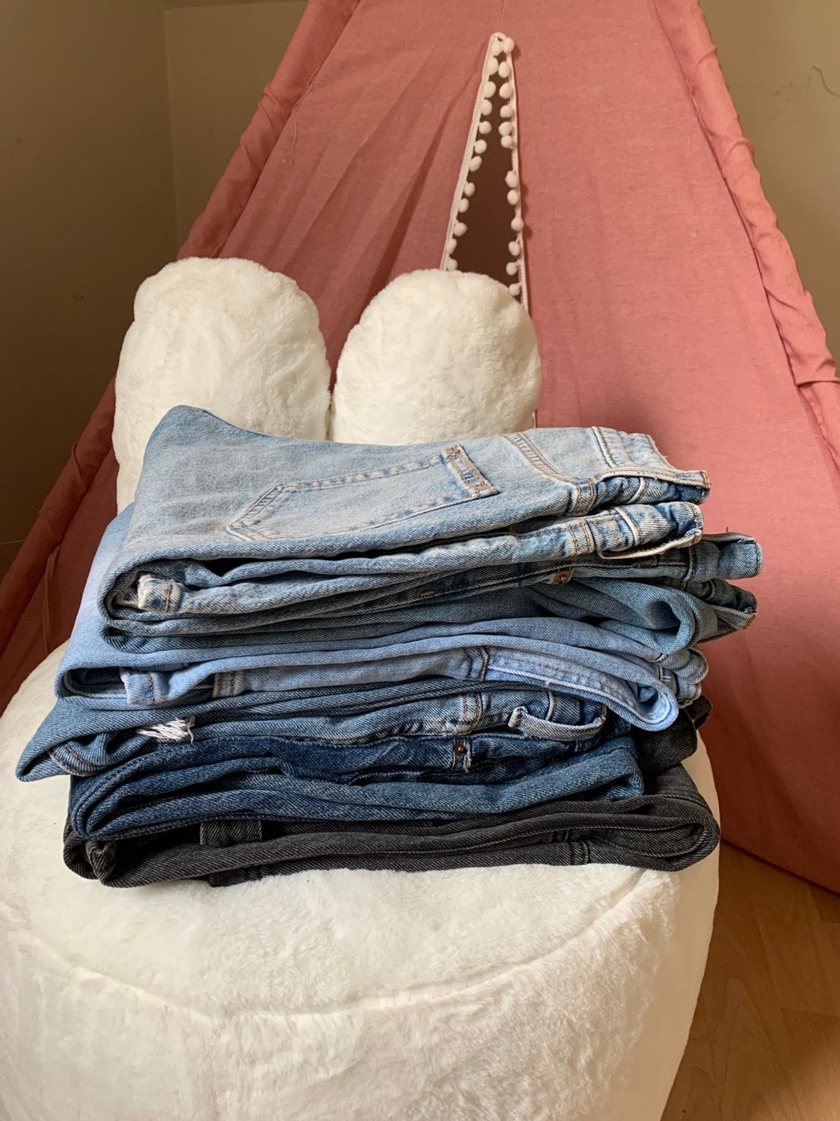 Jeanspakket XS, Kleding | Dames, Spijkerbroeken en Jeans, Ophalen of Verzenden, Zo goed als nieuw, Blauw, Overige jeansmaten