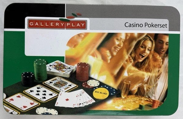 Galerie Play Casino poker set de jetons de poker et cartes à, Envoi, Comme neuf, Carte(s) à jouer