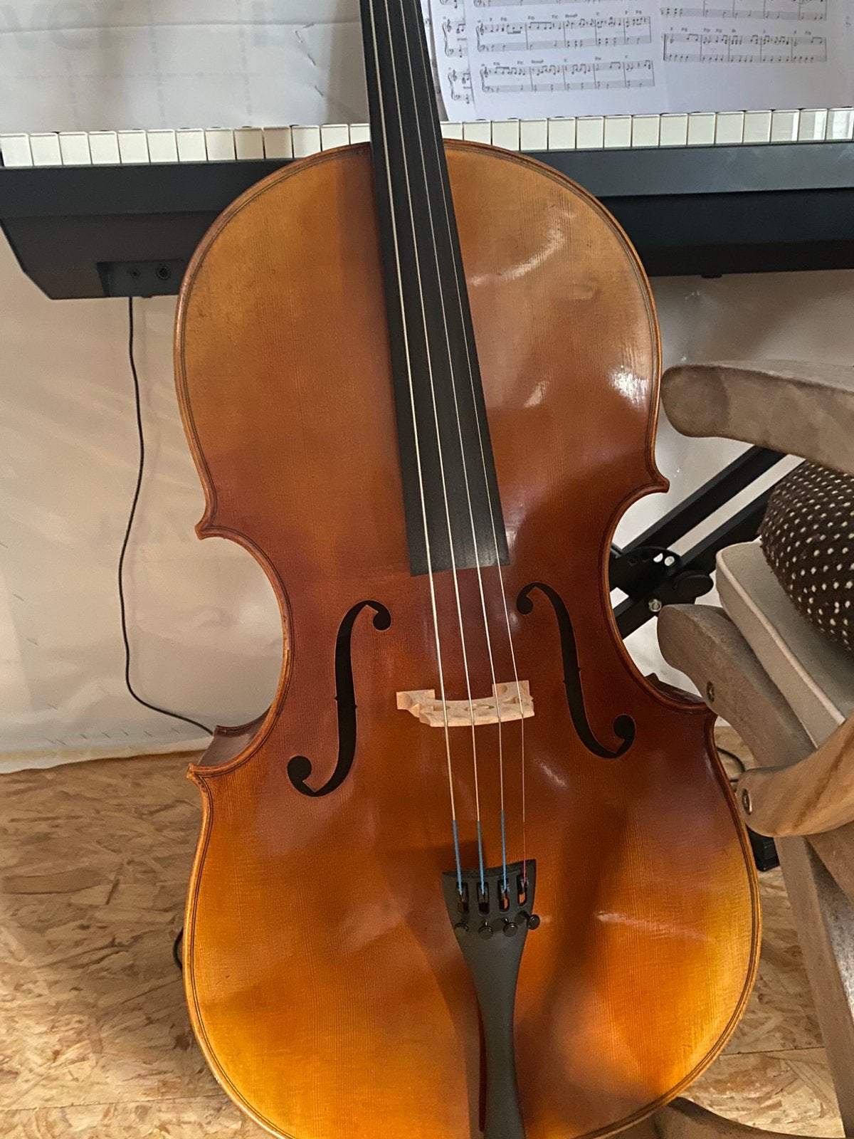 Violoncelle Sielam 7/8 en parfait état, Musique & Instruments, Instruments à cordes frottées | Violoncelles, Comme neuf, Enlèvement