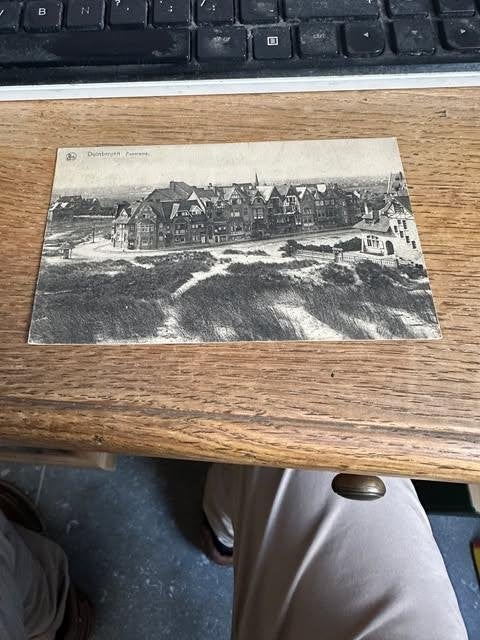 postkaart Duinbergen panorama 1925, Verzamelen, Ophalen of Verzenden, 1920 tot 1940, Gelopen, West-Vlaanderen