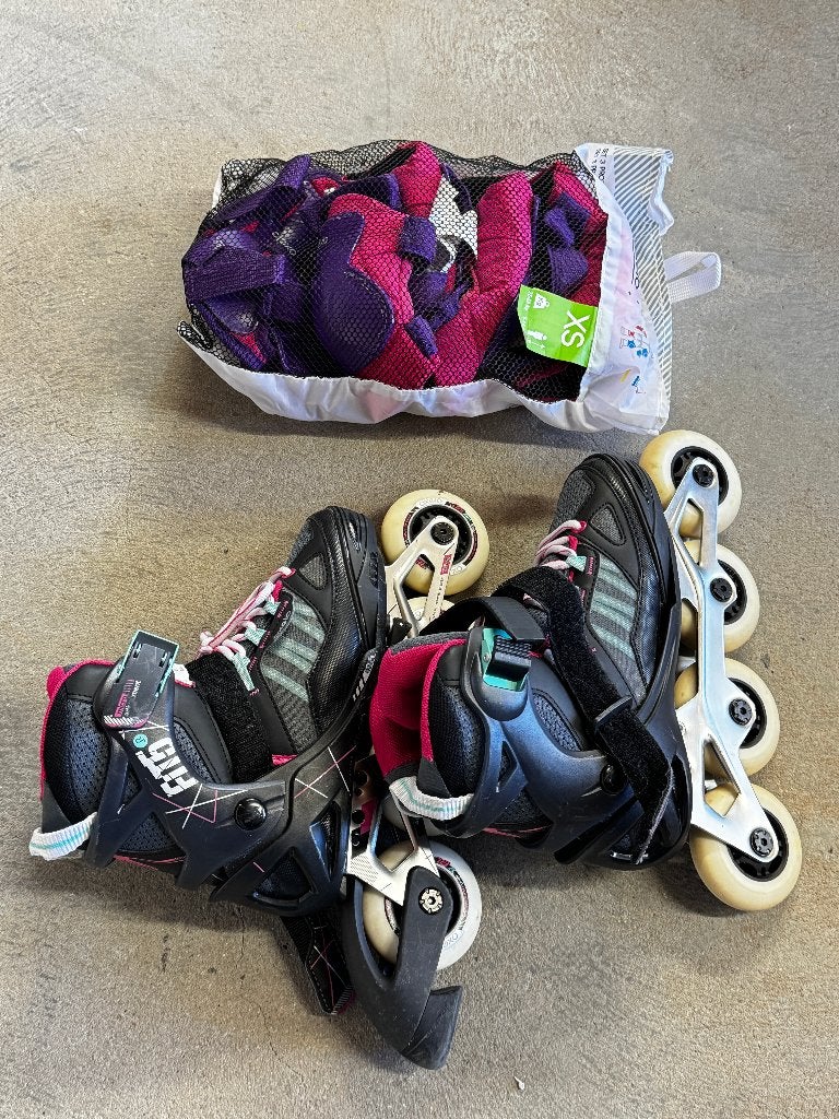 INLINE ROLLERS INLINESKATES 32-35 Decathlon OXELO enfants, Autres marques, Rollers 4 roues en ligne, Enlèvement ou Envoi, Utilisé