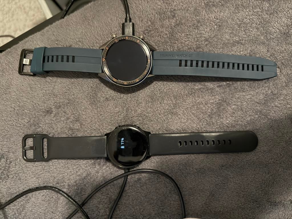 Samung Galaxy Watch active(03B3) + Huawei Watch GT-0B1, Ophalen, Zo goed als nieuw, Android