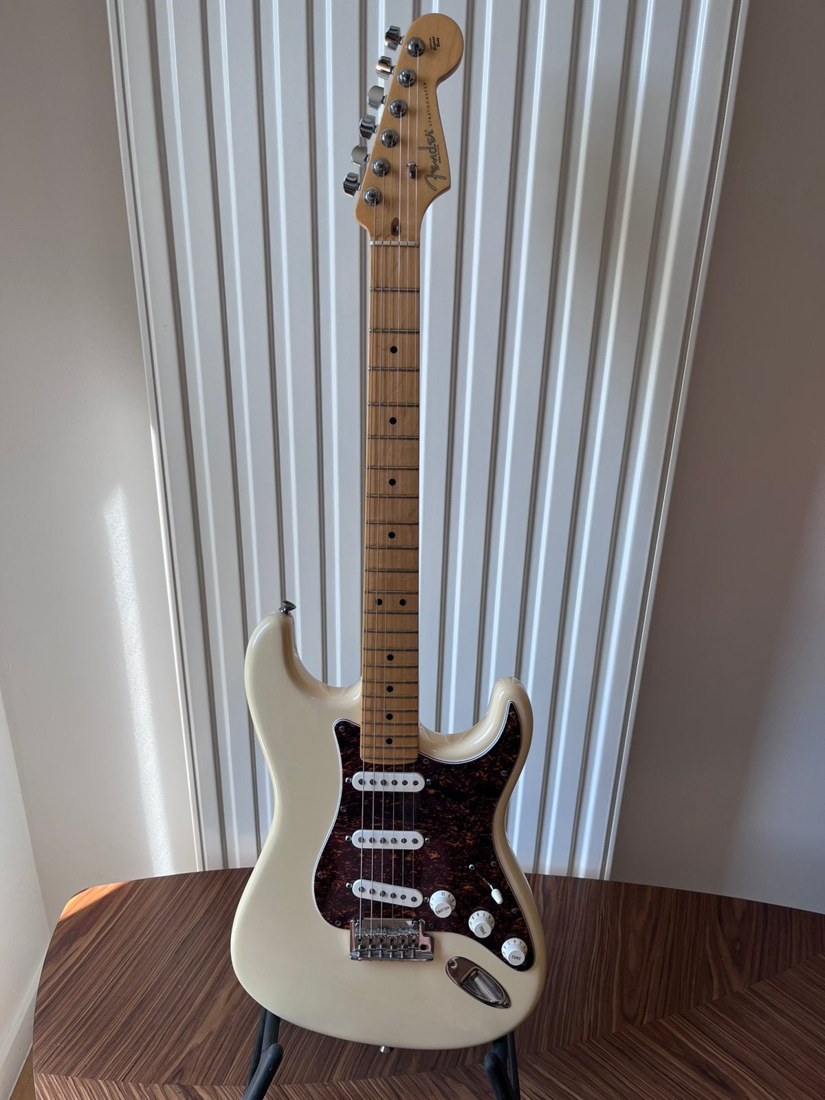 Fender American Standard Stratocaster - Olympic White (2010), Ophalen, Zo goed als nieuw, Solid body, Fender