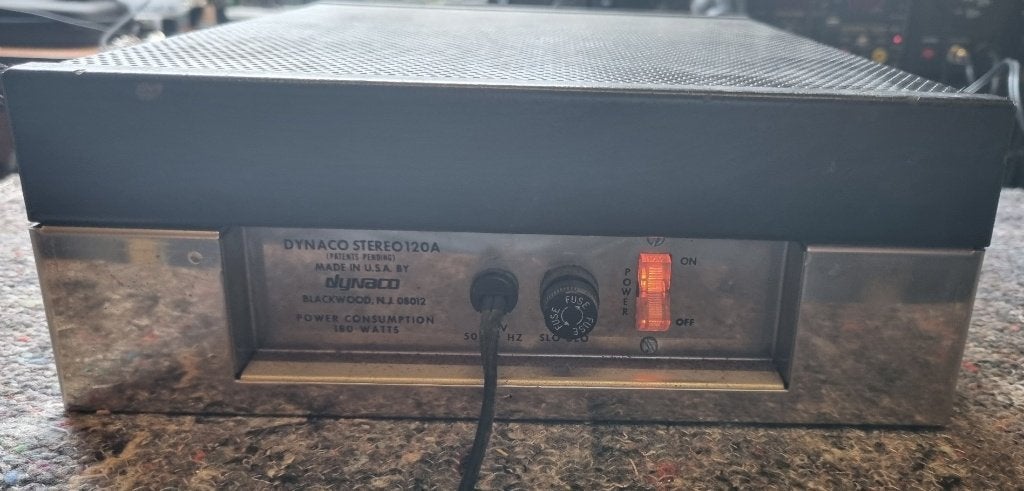 Dynaco Stereo 120A Amplificateur, Autres marques, Enlèvement ou Envoi, 60 à 120 watts, Stéréo